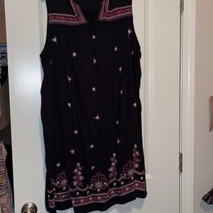 Black Embroidered Dress
